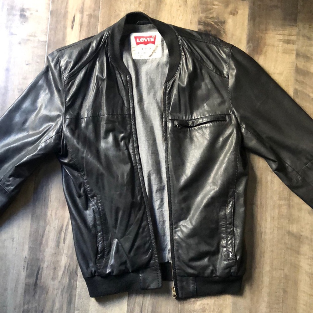 Levis Leather Bomber Jacket